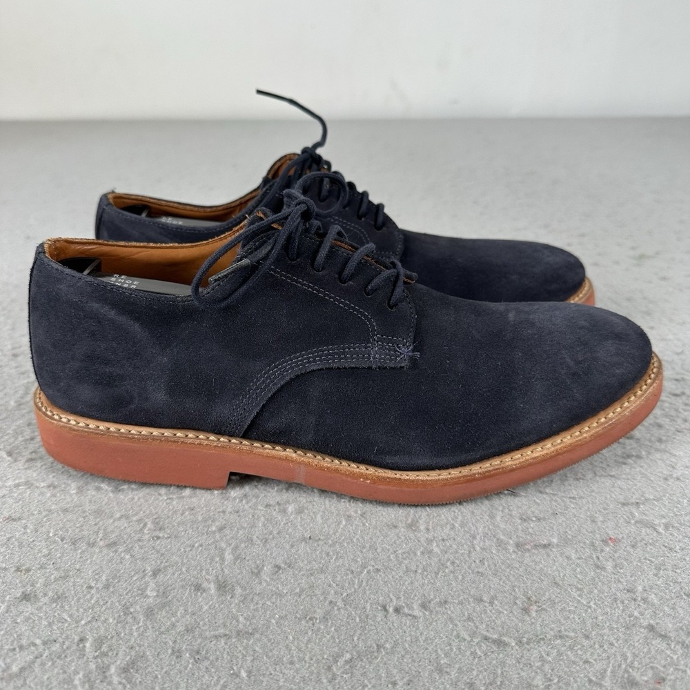 Brooklyn Boot Company Shoes Men's 8 Blue Suede Derby Vibram Sole USA Made